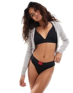 Hugo Red HUGO Bodywear Briefs In Black With Red Label For Women 11 Hugo Red HUGO Bodywear Briefs In Black With Red Label For Women -HUGO Sales 206890750 1 black 1