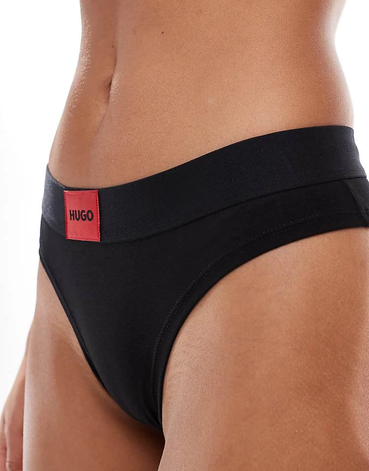 Hugo Red HUGO Bodywear Briefs In Black With Red Label For Women 4 Hugo Red HUGO Bodywear Briefs In Black With Red Label For Women - Image 2