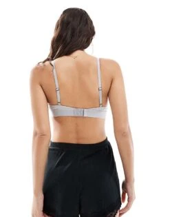 Hugo Red HUGO Bodywear Red Label Triangle Bra In Grey For Women -HUGO Sales 206890858 2