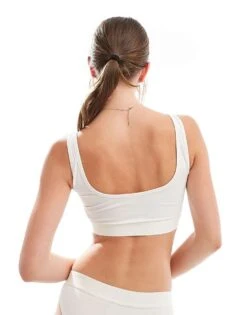 Hugo Red HUGO Bodywear Red Label Bralette In White For Women -HUGO Sales 206890930 4