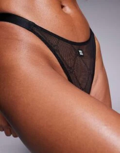 Hugo Red HUGO Bodywear Sporty Thong In Black Lace For Women 10 Hugo Red HUGO Bodywear Sporty Thong In Black Lace For Women -HUGO Sales 207233621 4
