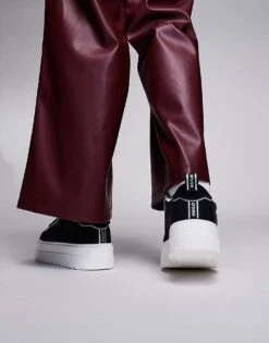 HUGO Red Lyssa Nylon Detail Platform Trainer In Black For Women 11 HUGO Red Lyssa Nylon Detail Platform Trainer In Black For Women -HUGO Sales 207349407 4