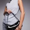 HUGO Red Christ Patent Shoulder Bag In Black With Belt Detailing For Women -HUGO Sales 207349419 1 black