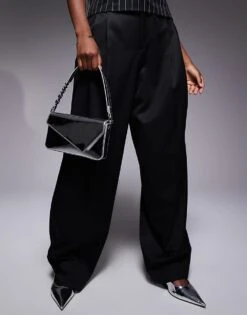 HUGO Red Mel Clutch Bag With Detachable Straps In Silver For Women -HUGO Sales 207349444 3