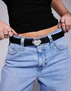 HUGO Red Serce Heart Belt In Black For Women -HUGO Sales 207349499 1 black 1