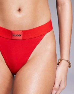 Hugo Red HUGO Bodywear Thong In Red For Women Bright Red -HUGO Sales 207349529 3