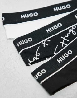 Hugo Red HUGO Bodywear 3-pack Of Thongs In Multi With Script Logo For Women Open Miscellaneous -HUGO Sales 207349569 3