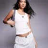 Hugo Red HUGO Bodywear Co-ord Ribbed Racer Vest In Off White For Women Natural -HUGO Sales 207349637 1 natural