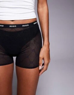Hugo Red HUGO Bodywear Lace Knicker Shorts In Black For Women -HUGO Sales 207364822 3